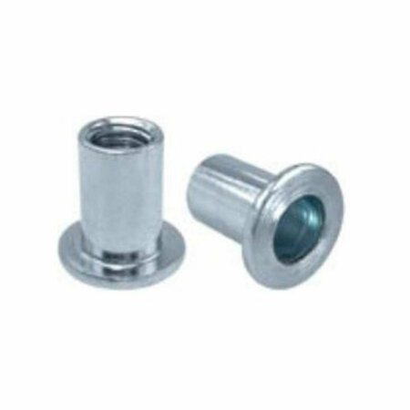 TOOL TIME 25-20 Rivet Nut Flathead - Aluminum Grip Range - 0.020 -0.080 50PK TO2993640